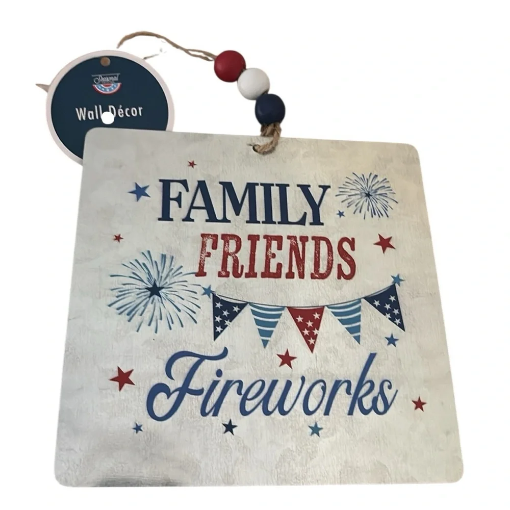 Family Friend and Fireworks Wall Decor
